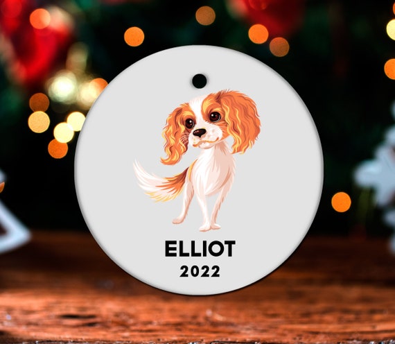 Cavalier King Charles Spaniel Christmas Ornament Personalized