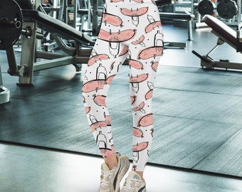 Leggings saucisse, Vêtements de sport saucisse, Cadeau saucisse, Déguisement saucisse, Pantalon de yoga, Salle de sport, Vêtements de sport Sausage EG41