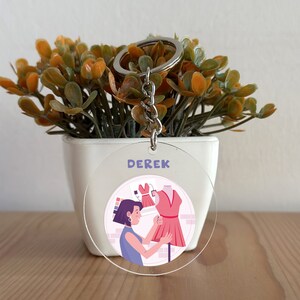 Benutzerdefinierte Acryl Modedesigner Schlüsselanhänger, Modedesigner Schlüsselanhänger, Modedesigner Geschenk, Weihnachtsgeschenk GK246