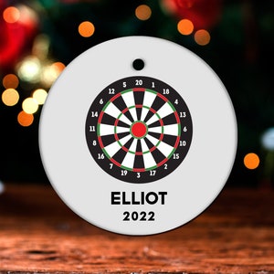 Darts Christmas Ornament, Personalized Darts Ornament, Darts Gift, Darts Christmas Tree Decor, Darts Decoration, Darts Present GO195