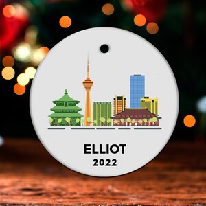 Beijing Christmas Ornament, Personalized Beijing Ornament, Beijing Gift, Beijing Christmas Tree Decor, Beijing Decoration, Present GO456