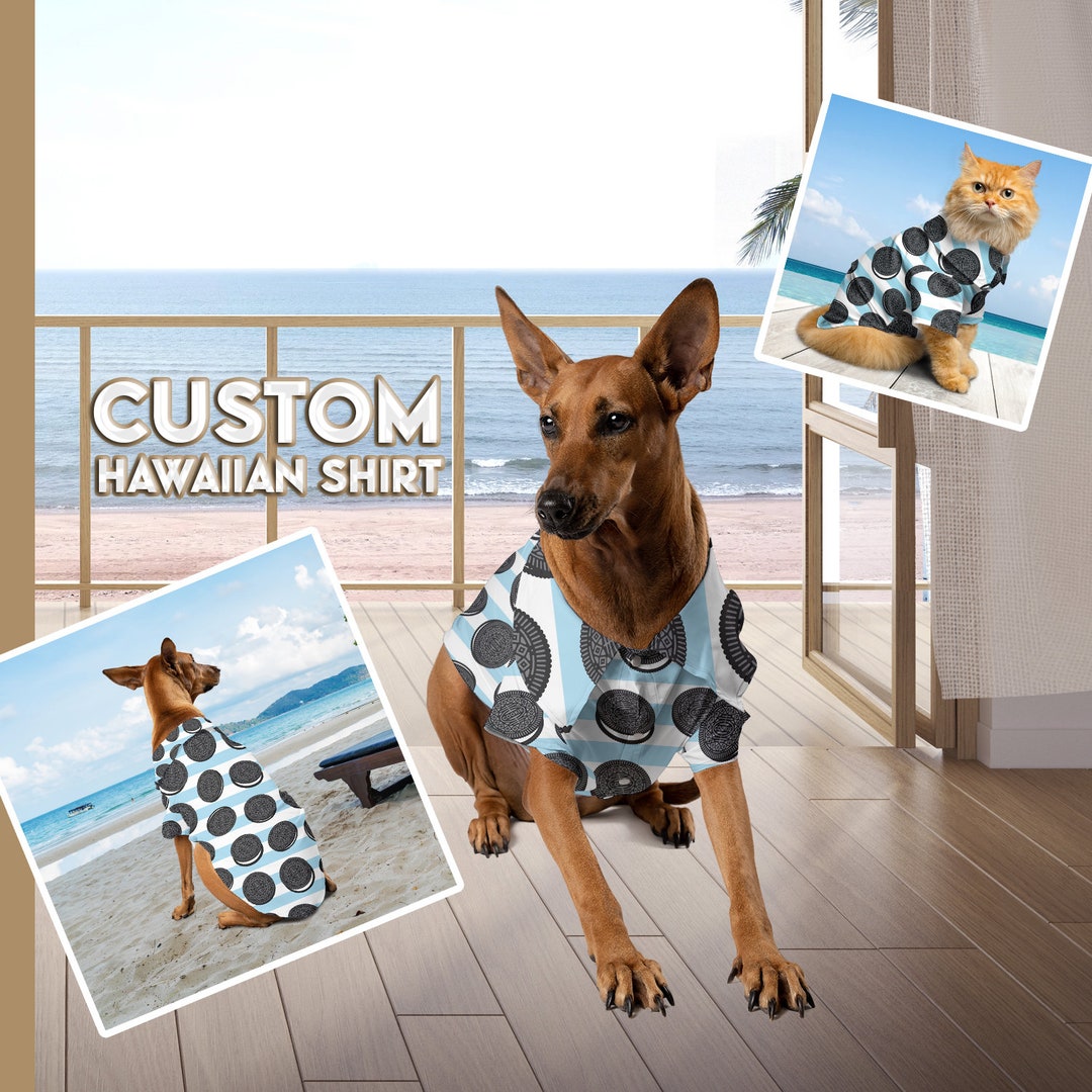 Vestiti per animali domestici personalizzati, Camicia per il viso