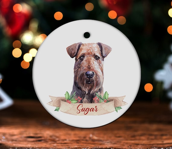 Airedale christmas store ornaments