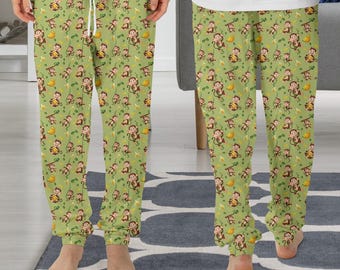Monkey Pajama Pants, Monkey Pajama, Monkey Gift, Funny Pajama PP1