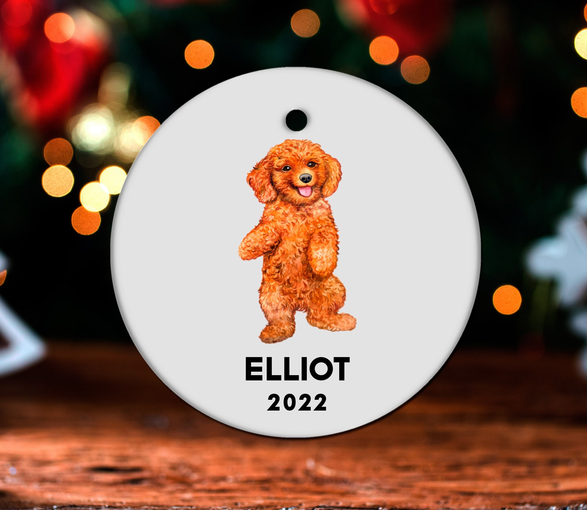 Cockapoo Christmas Ornament, Personalized Cockapoo Ornament, Cockapoo ...