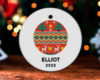 Knitting Christmas Ornament, Personalized Knitting Ornament, Knitting Gift, Knitting Christmas Tree Decor, Knitting Decoration, Present GO93