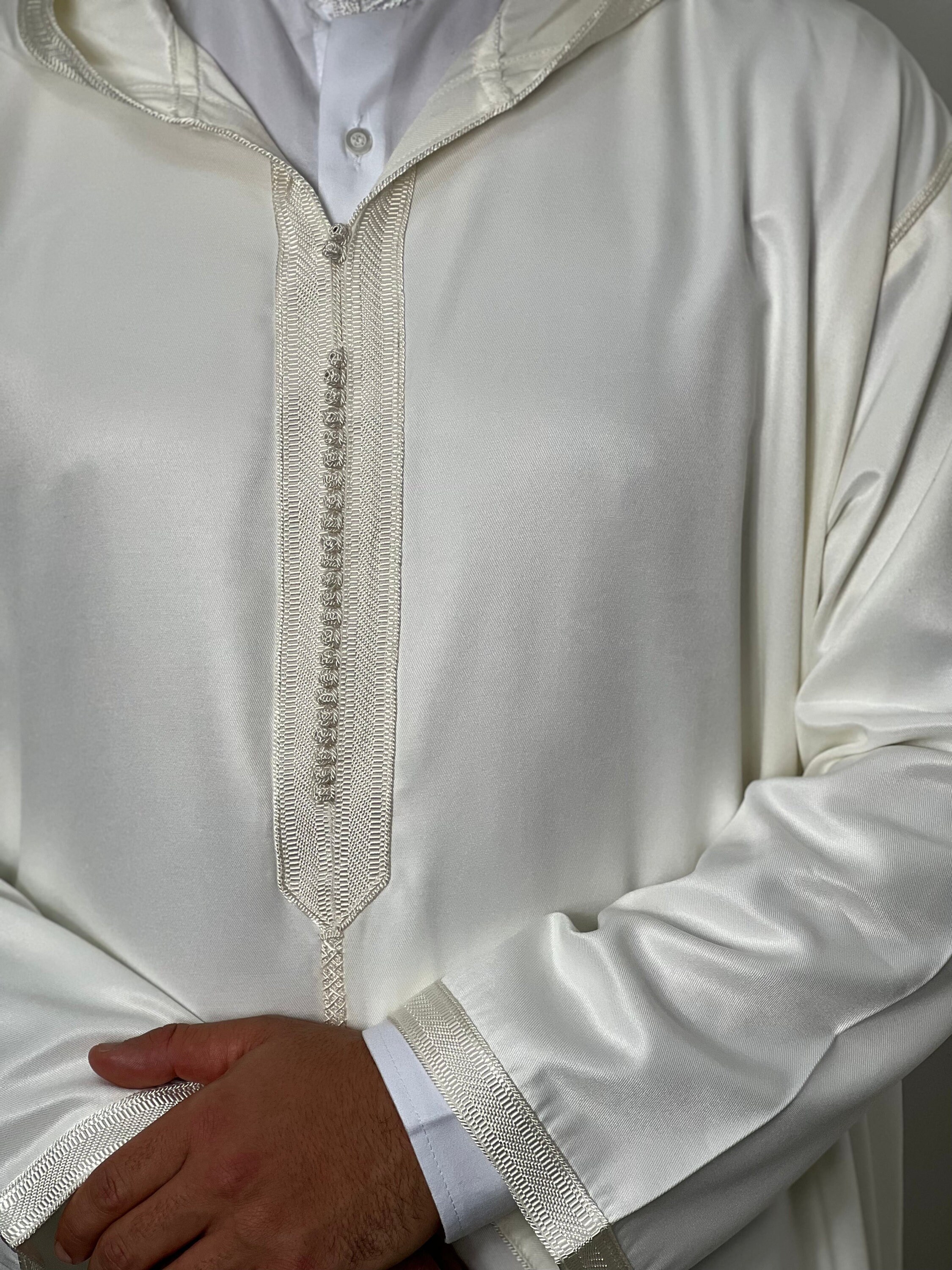 Hooded Djellaba Cotton Nikkah Moroccan Etsy Canada