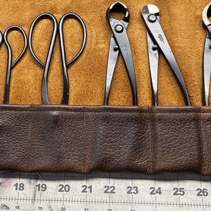 Estuche de herramientas de cuero para bonsái «Pioneer»