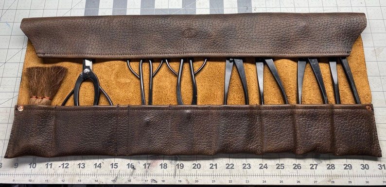 The Pioneer Leather Bonsai Tool Roll zdjęcie 2