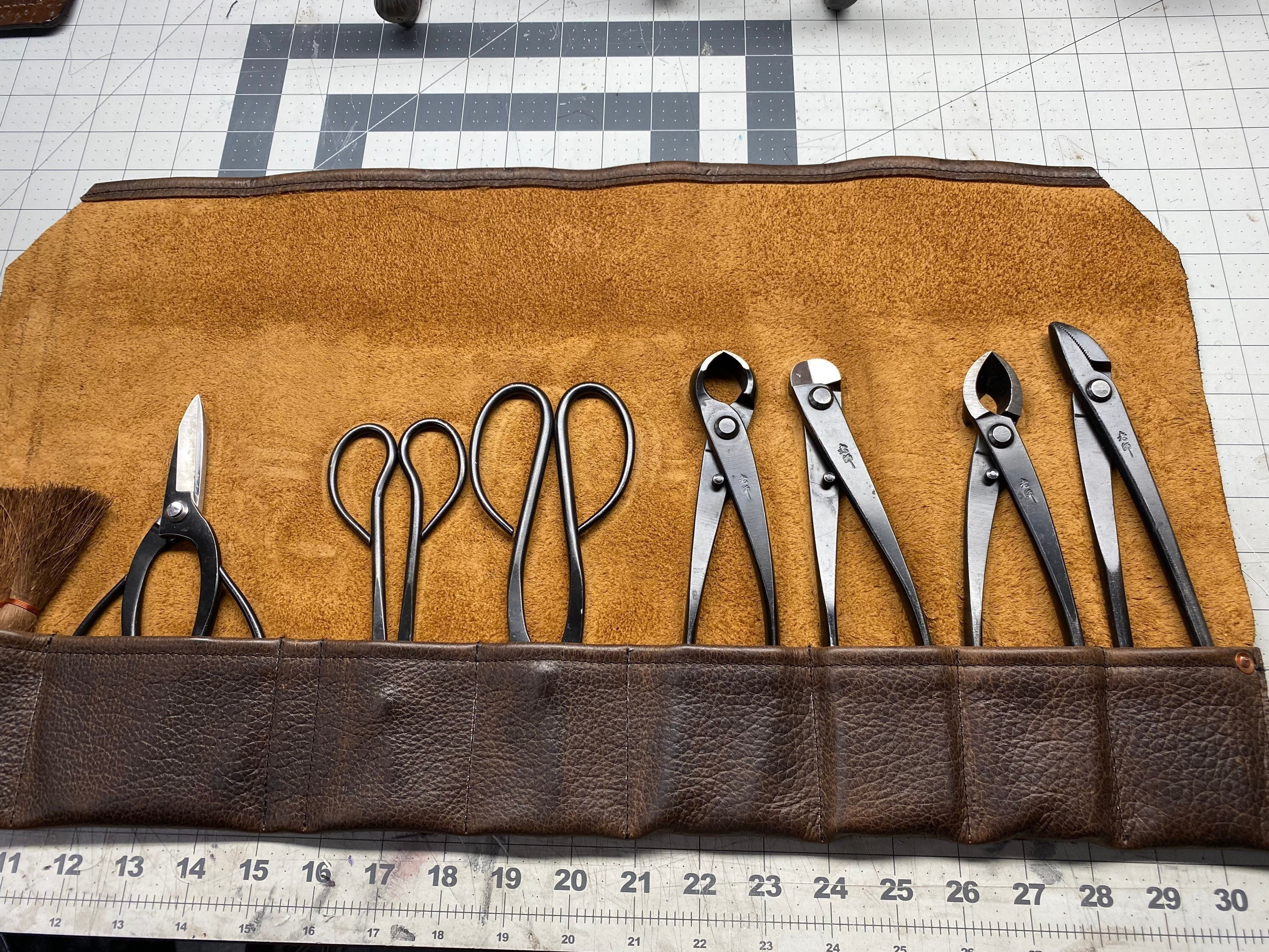 The pioneer Leather Bonsai Tool Roll Etsy