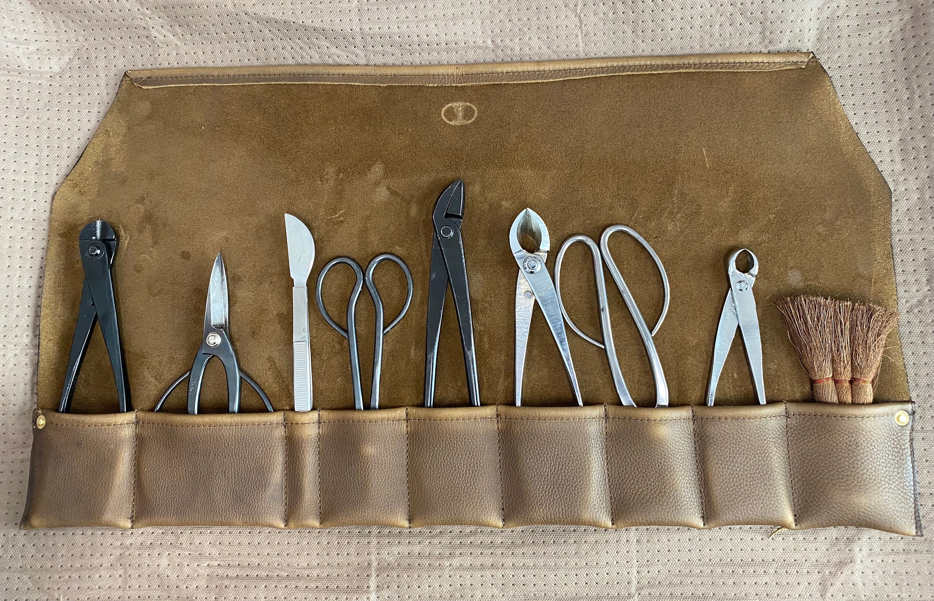 The kodiak Leather Bonsai Tool Roll Etsy