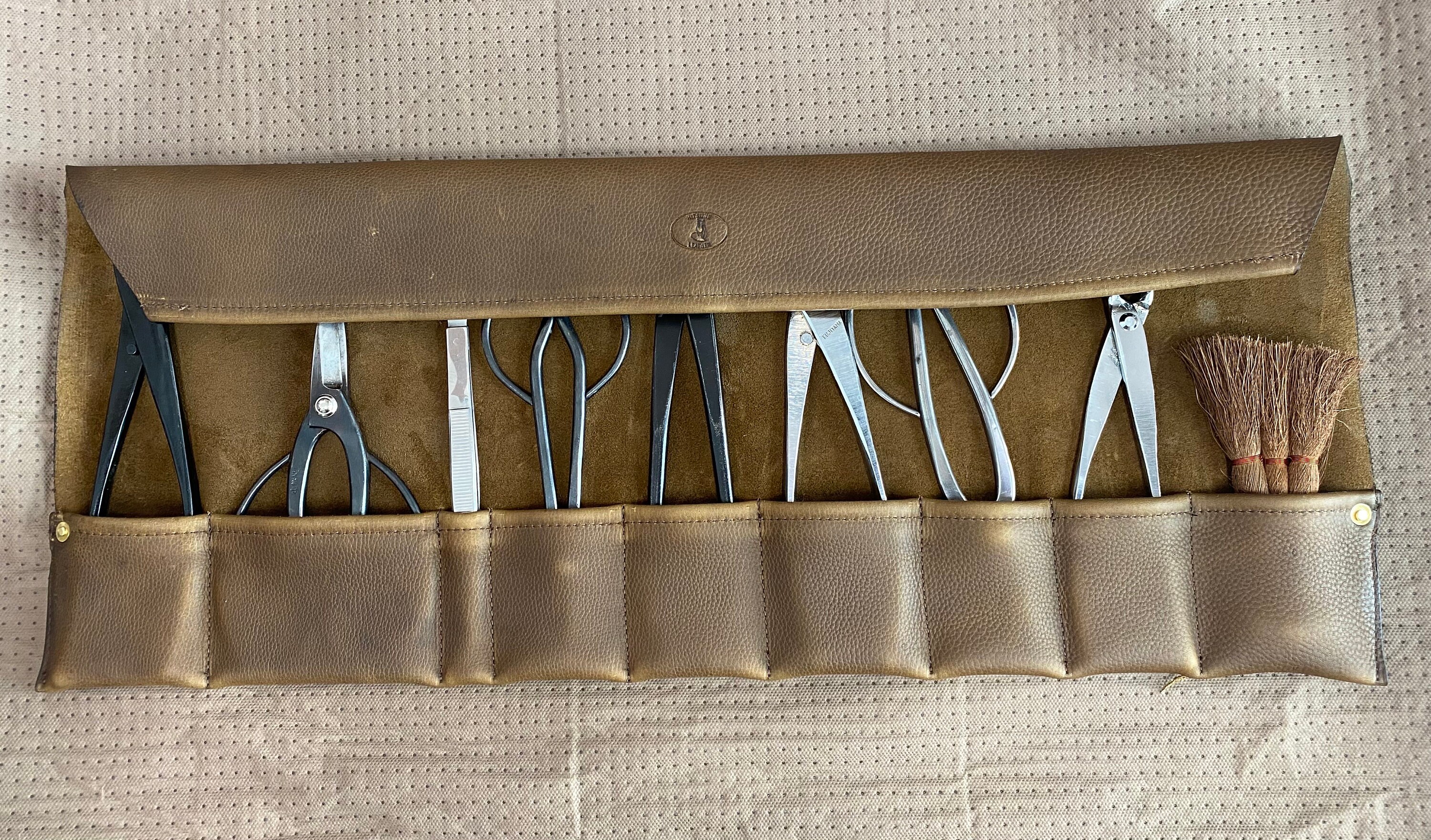 The kodiak Leather Bonsai Tool Roll Etsy