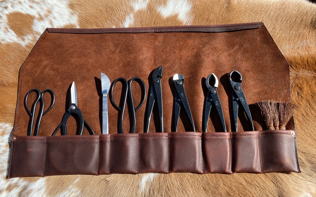 The briar Leather Bonsai Tool Roll Etsy