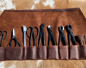 The “Briar” Leather Bonsai Tool Roll