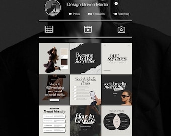 Canva Instagram Templates: Social Media Manager Posts (Digital Download)