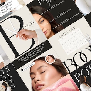 Verpleegkundige Injector Instagram Botox en Filler sjabloon, sjablonen, Medspa-sjabloon, Skincare Social Media Post, esthetische verpleegkundige, CANVA
