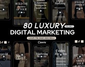 Luxury Digital Marketing Reels: Social Media Canva Templates