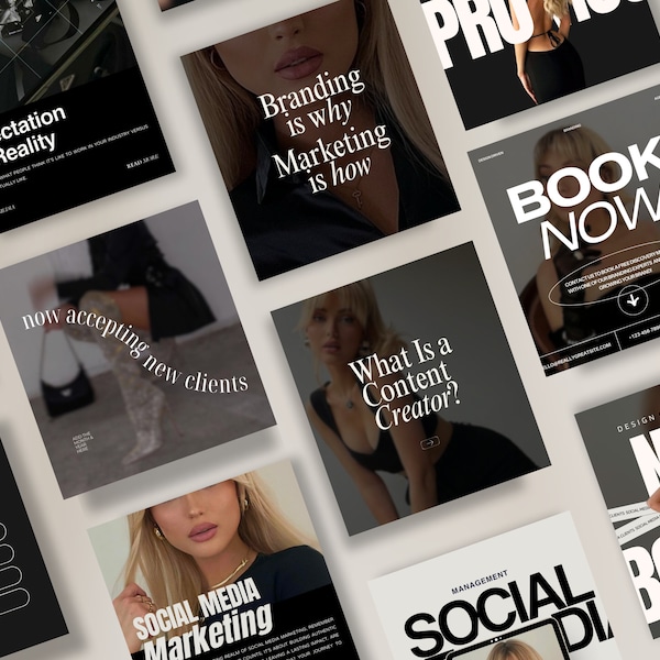 Social Media Templates, Moderne Instagram Canva Strategie