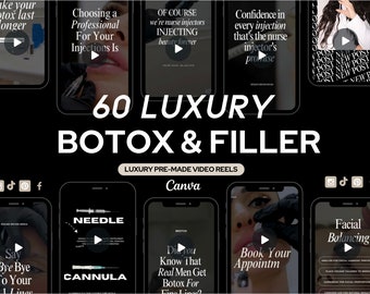 Reels Instagram di Botox e filler di lusso: modelli Canva per Medspa