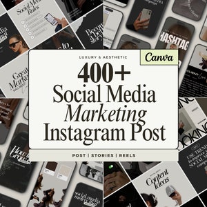 Social Media Templates Canva, Coaching Instagram Templates, Social Media Manager, Digital Marketing, Aesthetic Reels Template small business