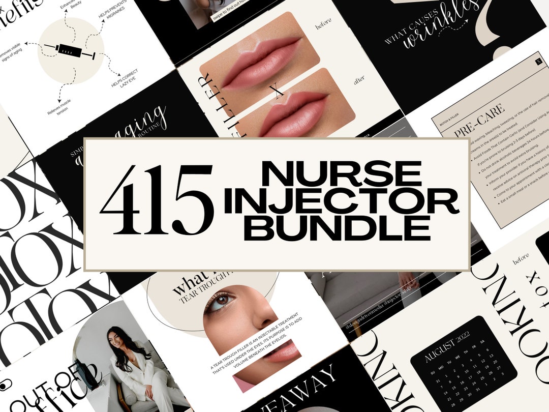 Nurse Injector Instagram Templates: Medspa Social Media (canva) - Etsy