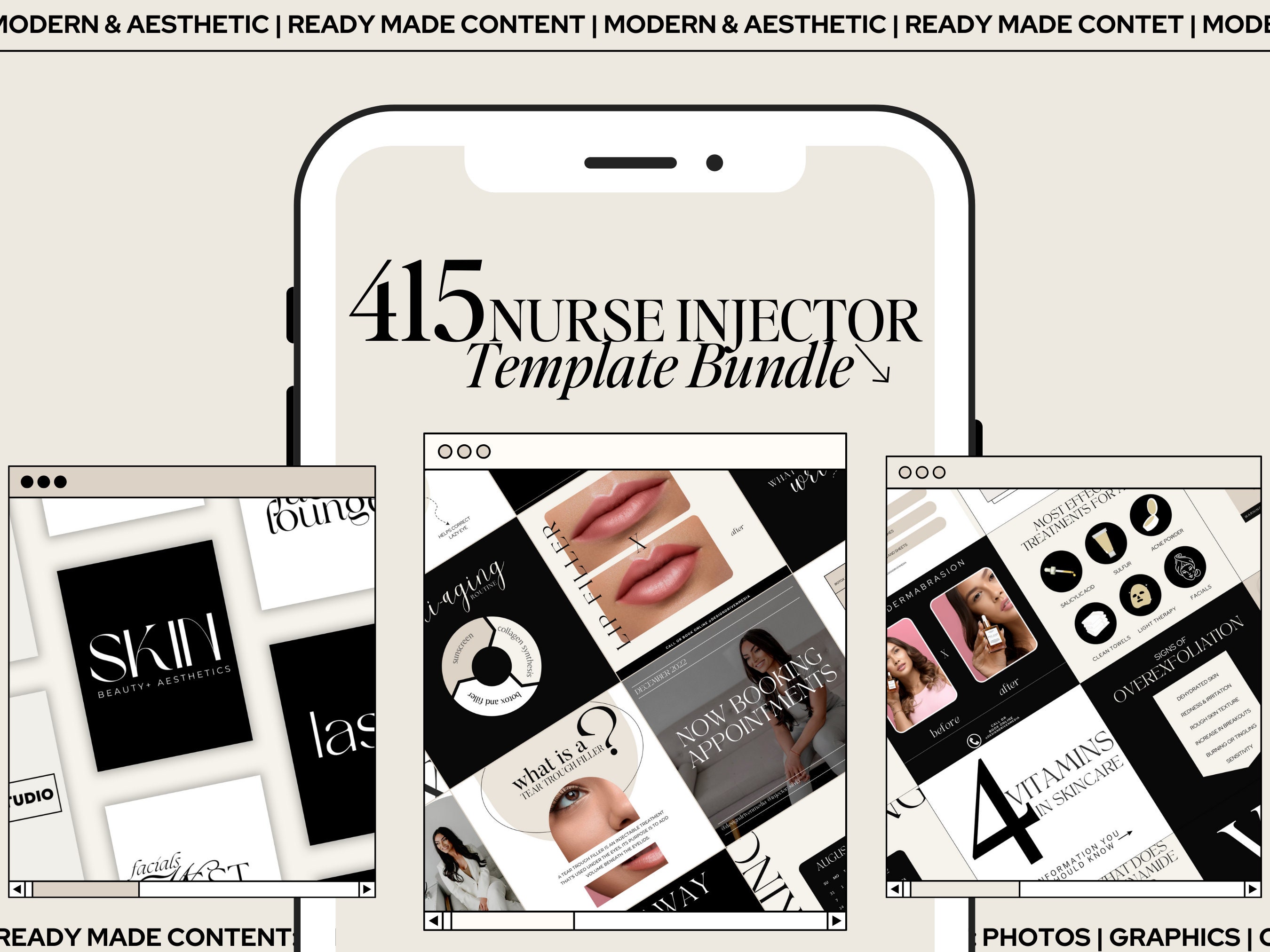 Nurse Injector Instagram Templates: Medspa Social Media (canva) - Etsy
