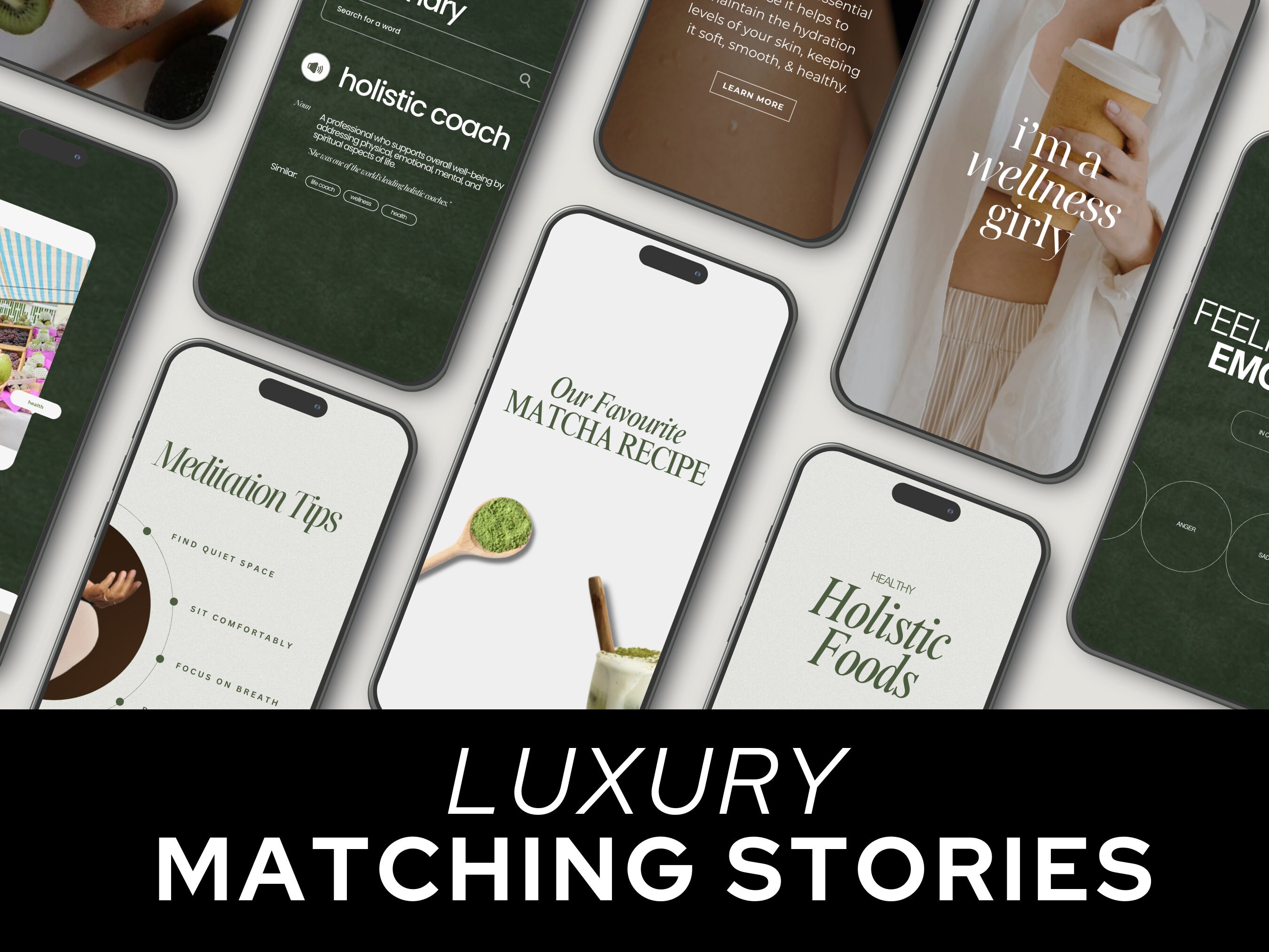 Wellness Coach Instagram Templates, Holistic Health Social Media Posts ...