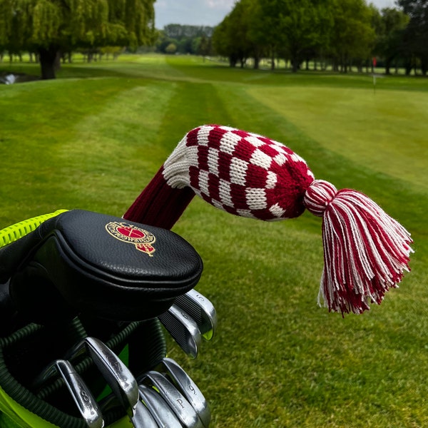 Golf Head Covers Red Etsy
