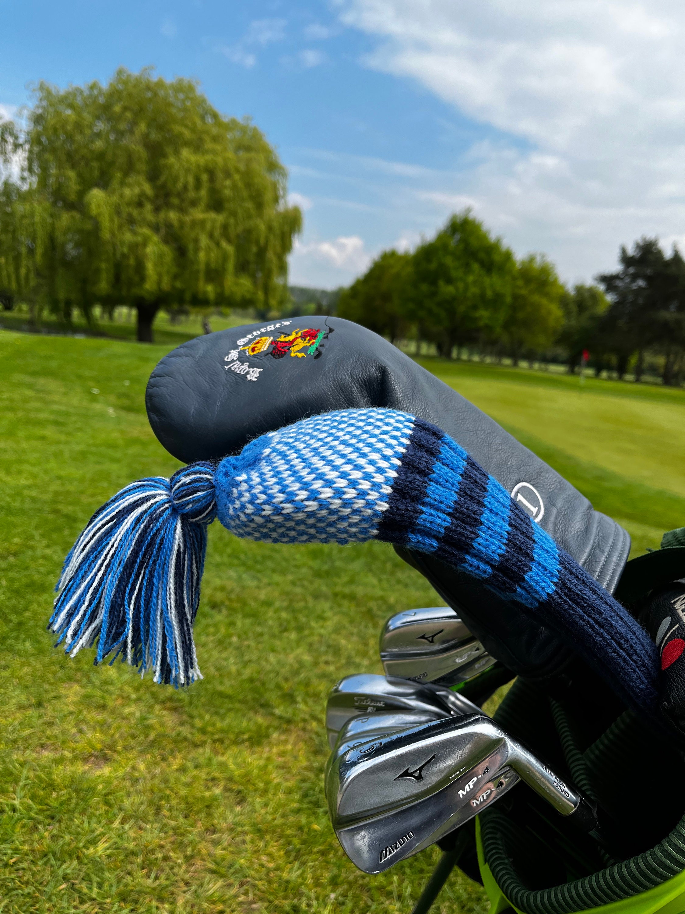 Tassel Knitted Golf Club Head Covers Driver, Fairway Wood & Hybrid Etsy