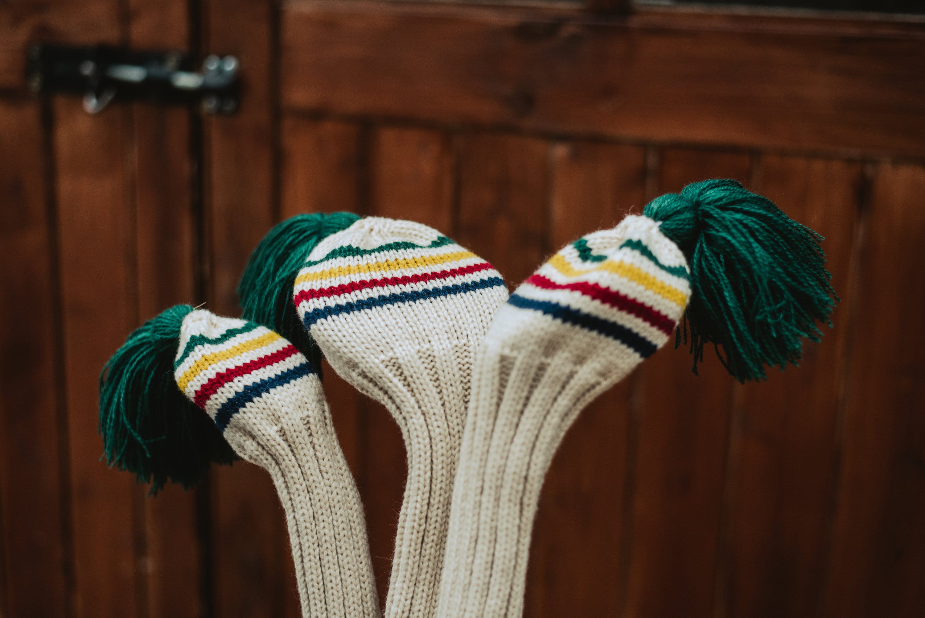 Tassel Knitted Golf Club Head Covers Driver, Fairway & Hybrid Etsy