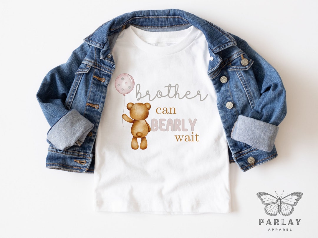 Teddy Bear Baby Shower Shirt, Big Brother Bear Shirt, Big Sister