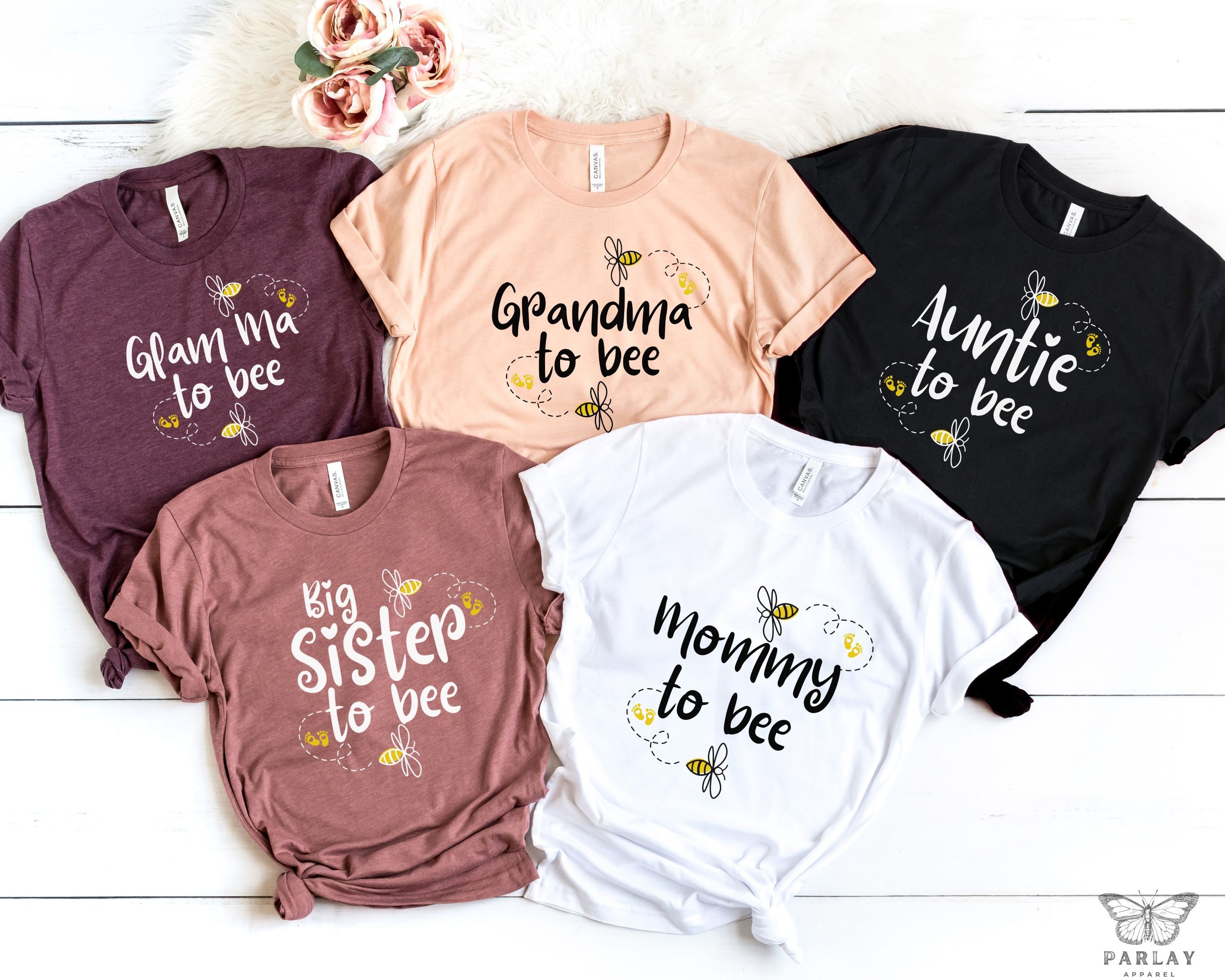 Baby Shower Shirts Bee Themed Mommy to Bee Shirt Daddy to Bee - Etsy