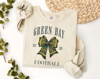 Green Bay Football Sweatshirt, Greenbay Hoodie, Green Bay Game Day Shirts, Brown County Shirt, Wisconsin Shirts, Football shirts for women