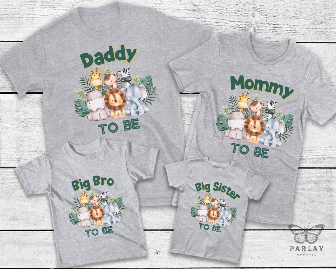 Babyhug Cotton Jersey Half Sleeves T-Shirt Jungle Safari Print - White & Grey