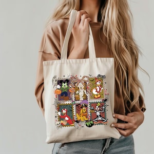 Disney Mickey and Friends Tote Bag, Spooky Tote, Disney Trick or Treat Tote, Disney Trip Halloween Bag, Spooky Mickey Tote, Matching Tote