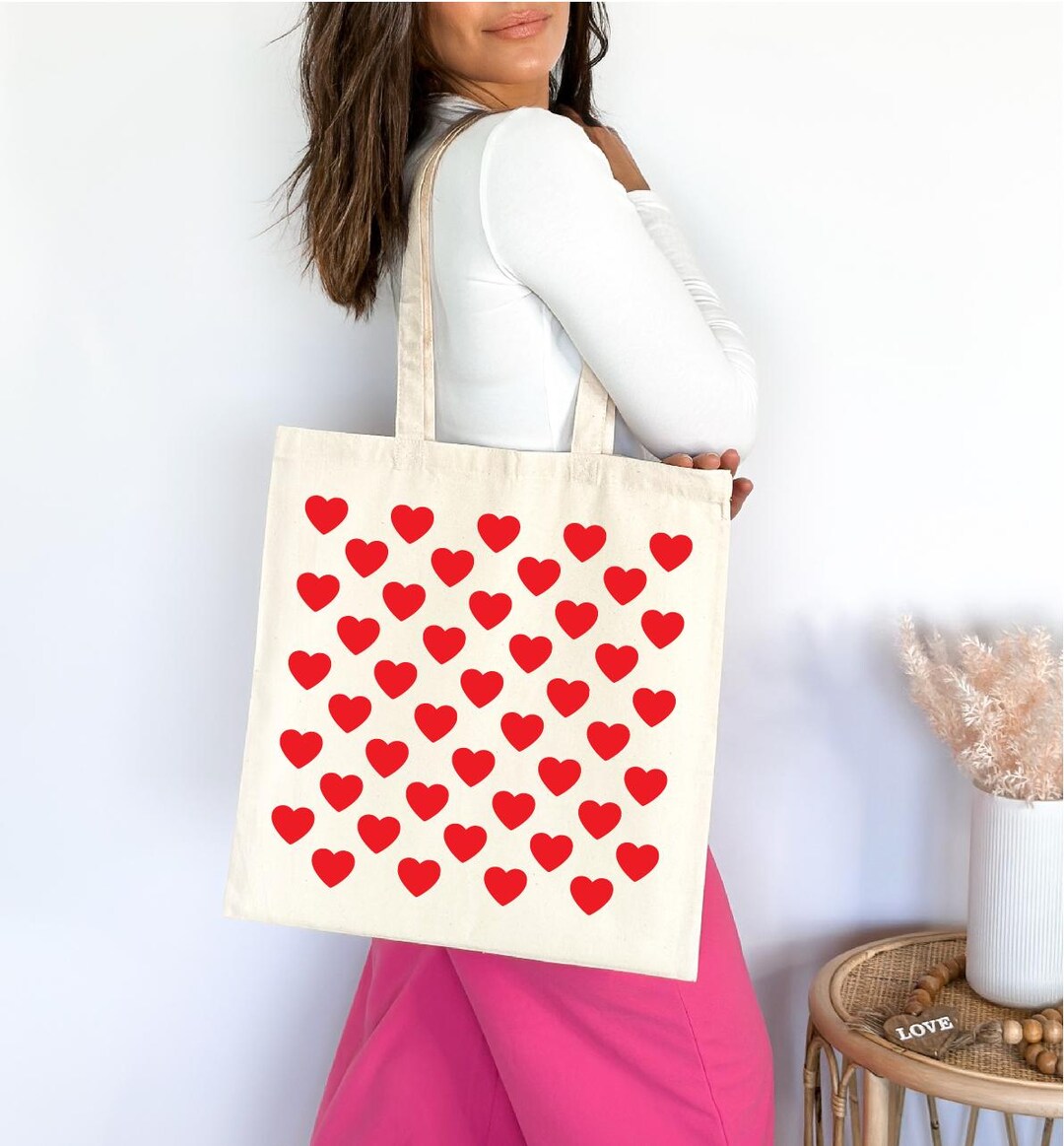Heartbeat Petals Red Hand or Shoulder Bag