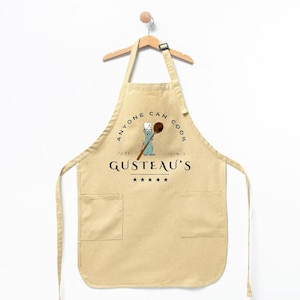 Ratatouille Chef Apron, Ratatouille Anyone Can Cook Kitchen Mom Gifts, Chef Mouse Couple Apron, Apron For Dad, Mouse Chef Kitchen Little