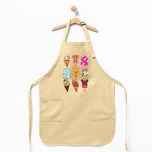 Winnie The Pooh Ice Cream Apron, Disney Baking Apron, Disney Cooking Apron, Disney Lover Gift, Disney Winnie The Pooh Master Chef Apron GIft