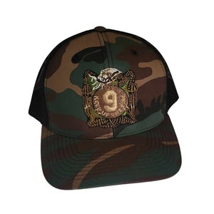 9th Infantry Regiment Trucker Hat - &quot;MANCHU&quot; &quot;Keep Up The Fire!&quot;