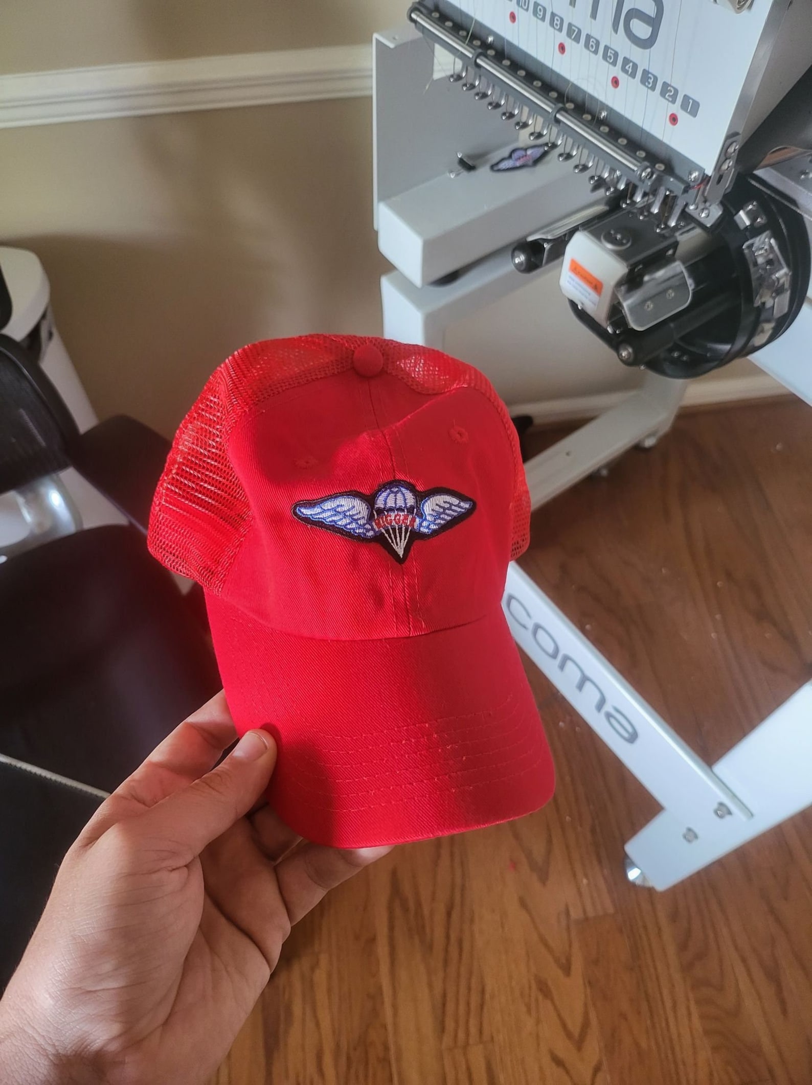 Parachute Rigger Red Hat Etsy