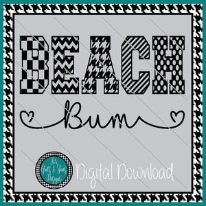 Beach Bum SVG Digital File