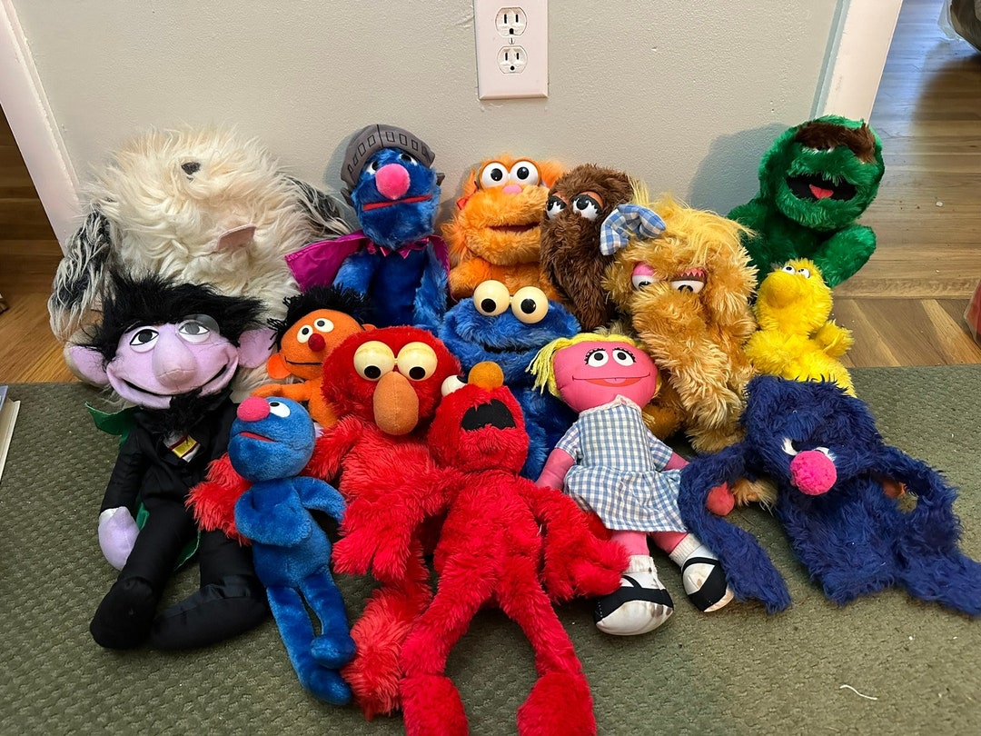 Vintage Sesame Street Stuffed Animals and Puppets Etsy