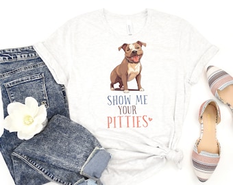 Toon me je Pitties T-shirt | Trendy Pitbull Lover-T-shirt