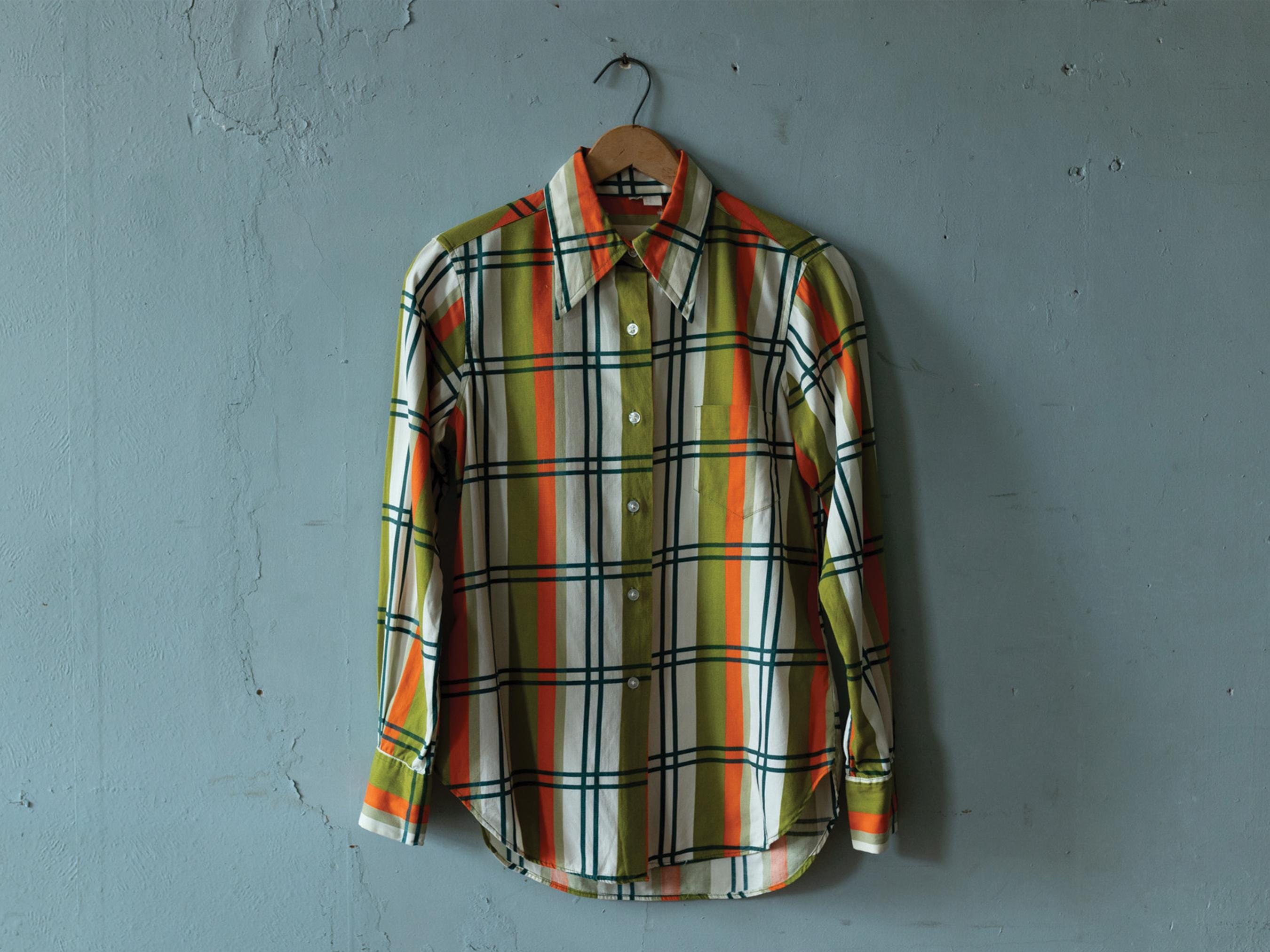 60s Check Shirt - Etsy
