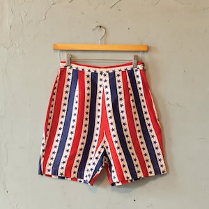 70s vintage red / white / blue stars & stripes hot shorts