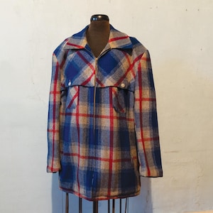 30s Chippewa Woolen Mills ハトメジッパー Vintage Chippewa Woolen Mills Wool Hunting Coat Jacket Small