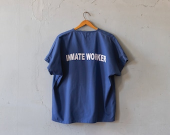 vintage prison uniform shirt - Inmate Worker