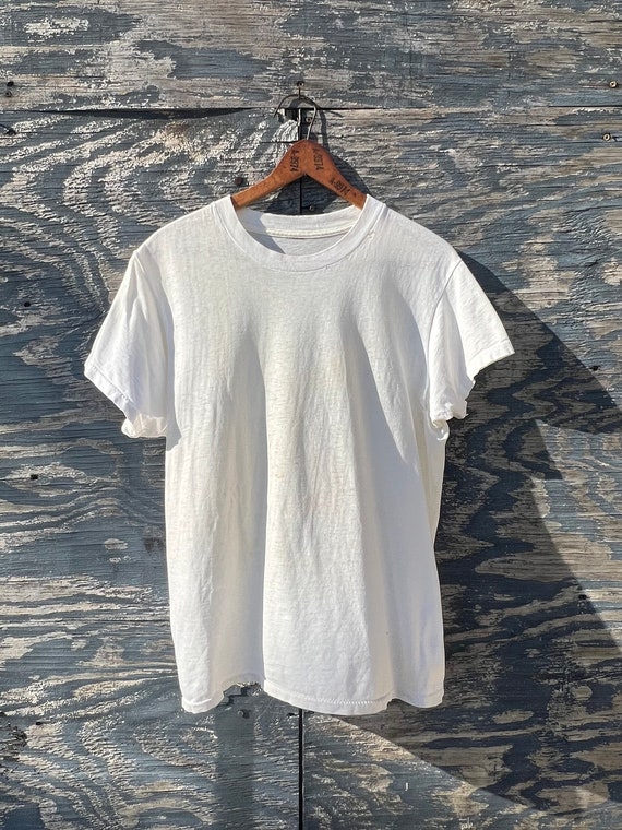 Vintage tee shirt white Gem