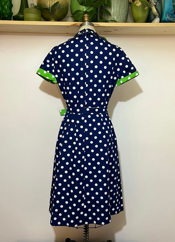 Vintage 60s posh by Jay Anderson navy and lime gr… - image 5