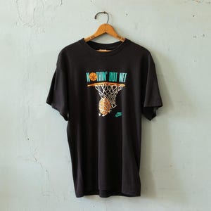 early 90s vintage Nike Nothin But Net&#39; graphic print single stitch t-shirt